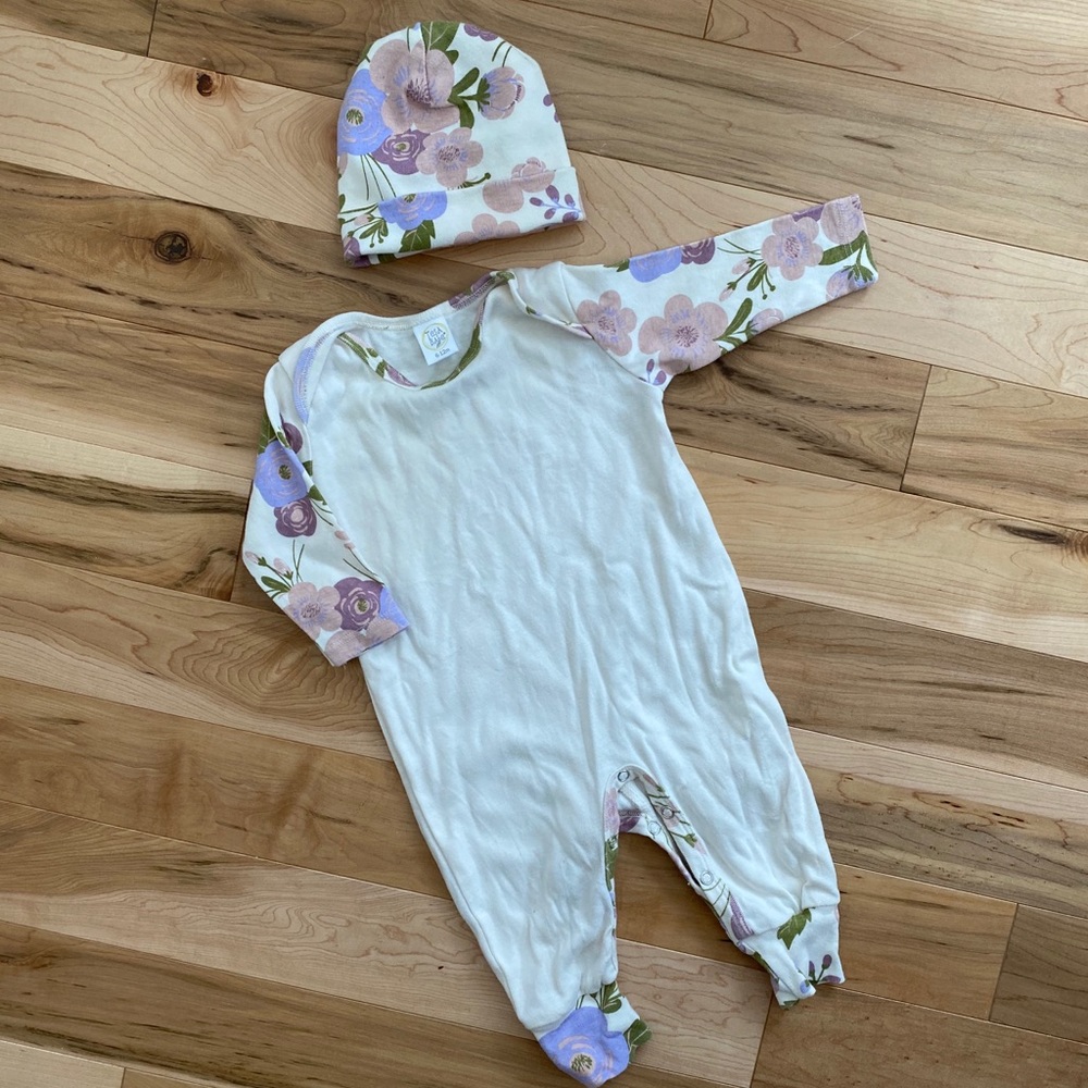 Tesa Babe floral outfit with matching hat